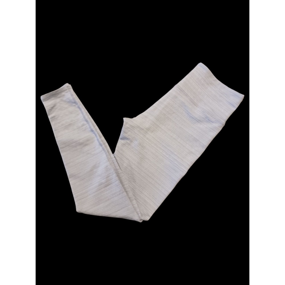 Athleta Women's Gray Medium High Rise Jacquard Chaturanga Leggings 28" Waist